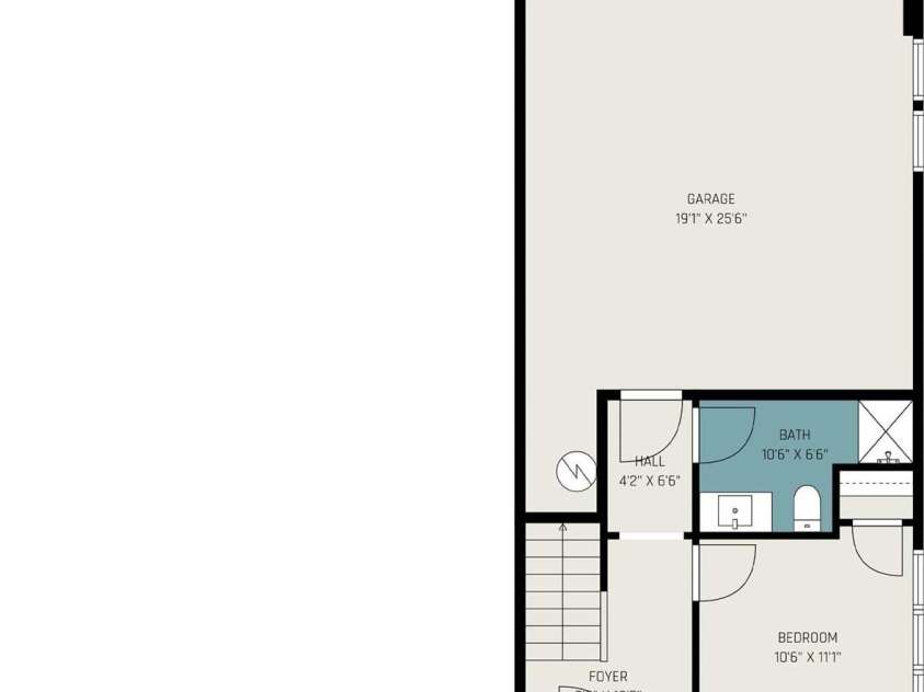 1412 4th Street, Charlotte, NC 28208.  MLS# CAR4246261, YatesRealty ID 22032. Floorplan 1st floor