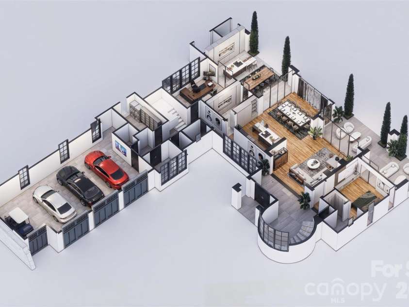 504 Bear Paw Drive, Waxhaw, NC 28173.  MLS# CAR4376310, YatesRealty ID 22043. Lower level rendering