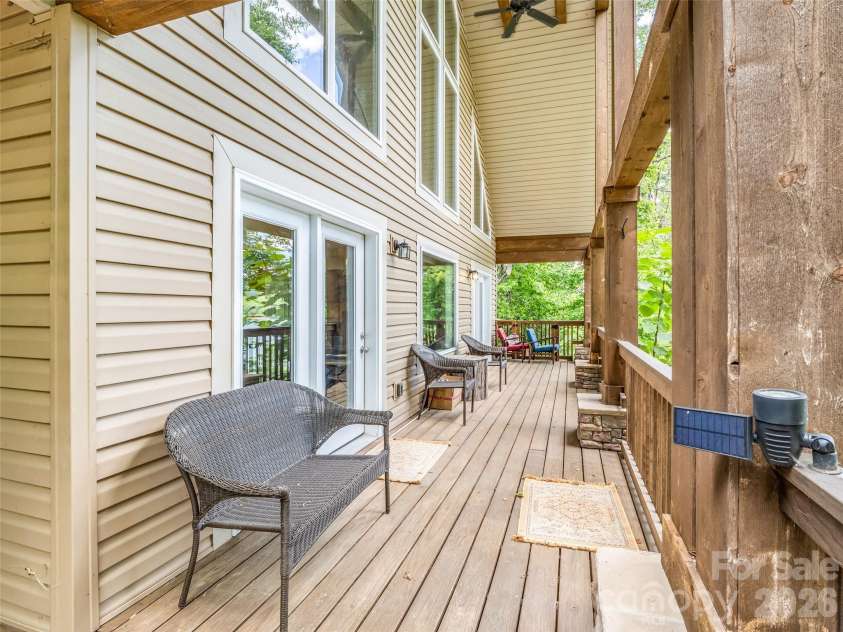 227 Snug Harbor Circle, Lake Lure, NC 28746.  MLS# CAR4380922, YatesRealty ID 22064. Front porch facing Lake Lure