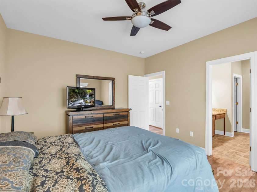 227 Snug Harbor Circle, Lake Lure, NC 28746.  MLS# CAR4380922, YatesRealty ID 22064. Primary Bedroom