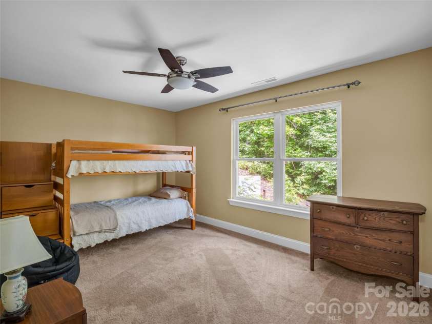 227 Snug Harbor Circle, Lake Lure, NC 28746.  MLS# CAR4380922, YatesRealty ID 22064. Upper Bedroom