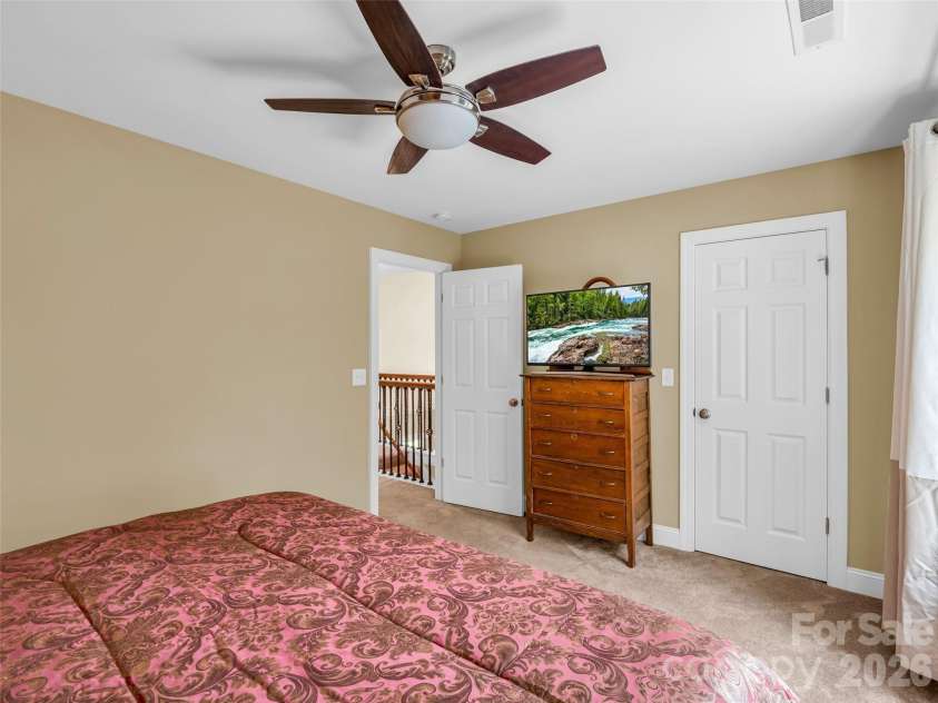 227 Snug Harbor Circle, Lake Lure, NC 28746.  MLS# CAR4380922, YatesRealty ID 22064. Upper Bedroom