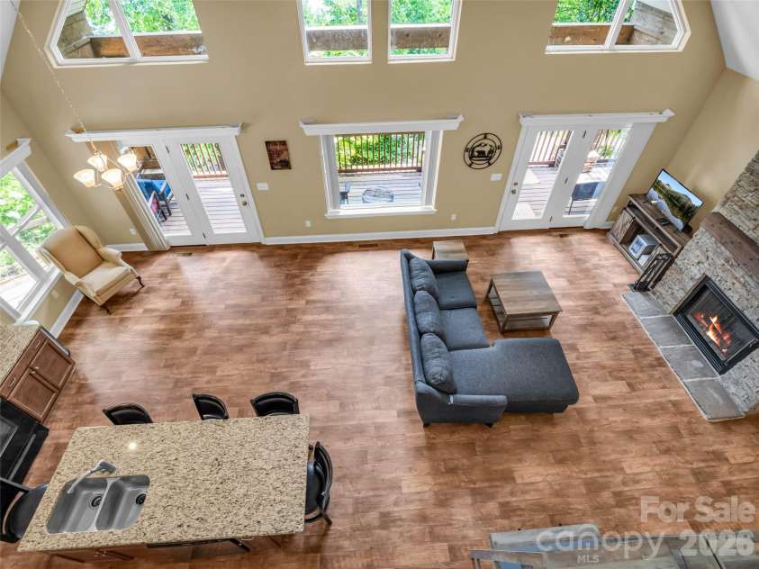 227 Snug Harbor Circle, Lake Lure, NC 28746.  MLS# CAR4380922, YatesRealty ID 22064. View from