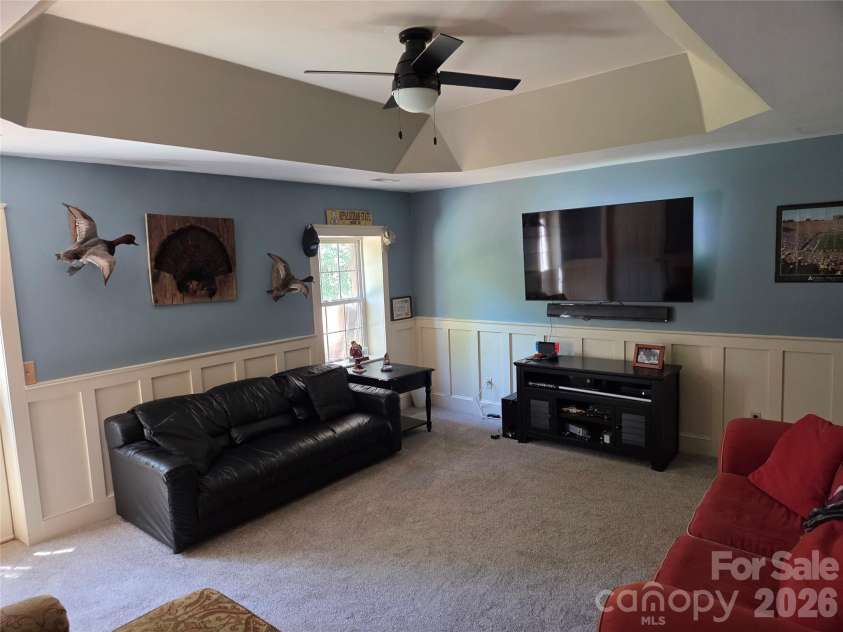5510 Land Harbour Drive, Granite Falls, NC 28630.  MLS# CAR4382565, YatesRealty ID 22067. Den in basement