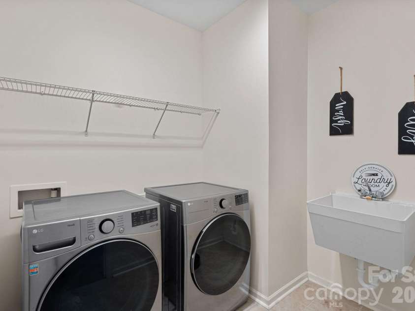 4184 Charlton Road, Fort Mill, SC 29715.  MLS# CAR4381943, YatesRealty ID 22069. Laundry upper level