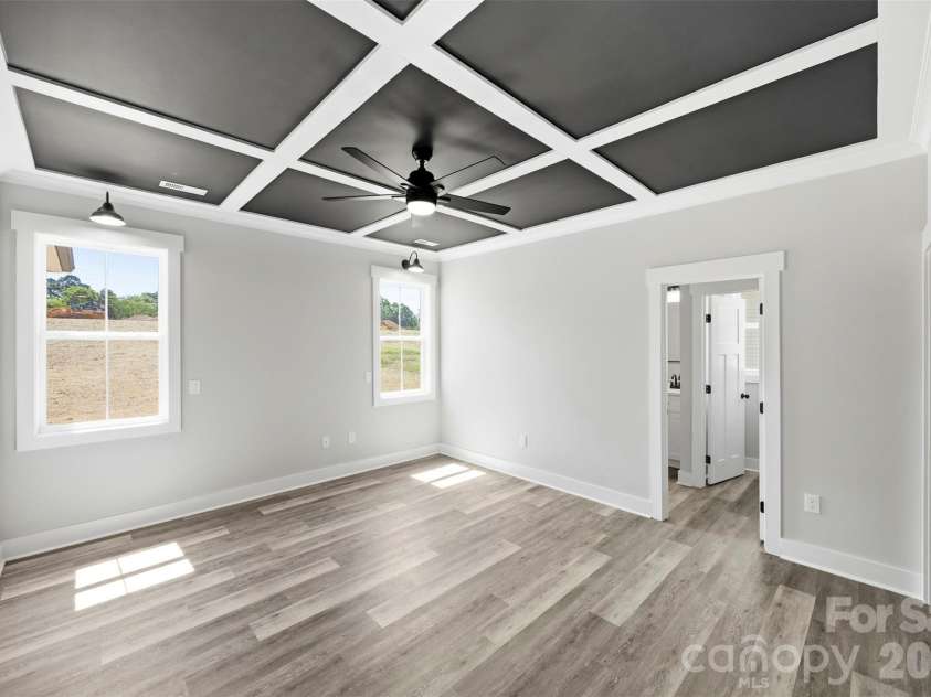 1014 Speight Road, Albemarle, NC 28001.  MLS# CAR4382174, YatesRealty ID 22077. Coffered Ceilings in the Primary