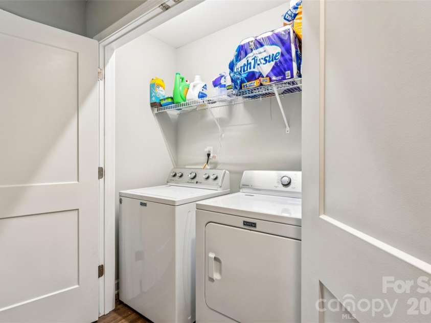 414 Cove Lane, China Grove, NC 28023.  MLS# CAR4377440, YatesRealty ID 22094. Laundry closet