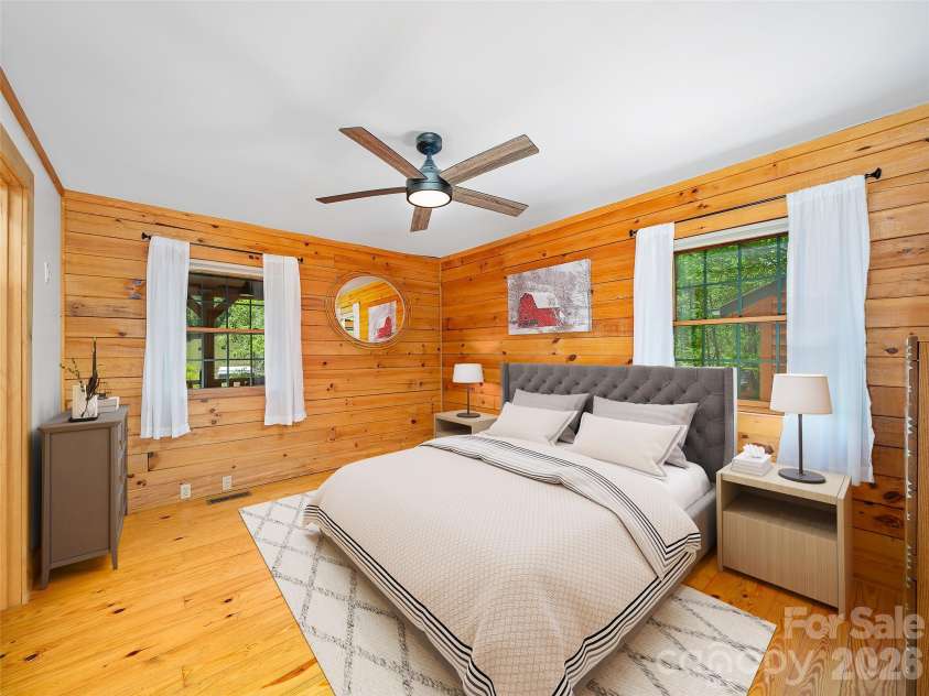 115 Sutton Ridge Road, Burnsville, NC 28714.  MLS# CAR4376173, YatesRealty ID 22099. Primary Bedroom (Virtually Staged)