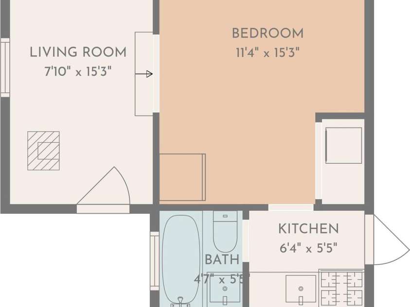 182 Wakti Ridge Road, Saluda, NC 28773.  MLS# CAR4376709, YatesRealty ID 22101. Cottage Floorplan