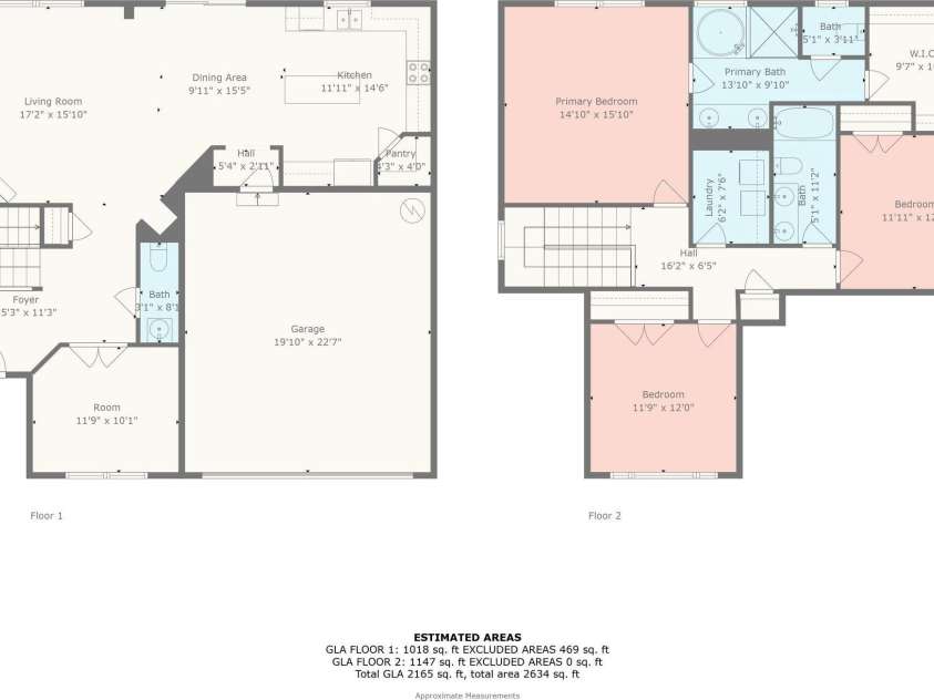 3022 Oakmere Road, Waxhaw, NC 28173.  MLS# CAR4249075, YatesRealty ID 22108. Floor plan measurements of 3022 Oakmere Road.