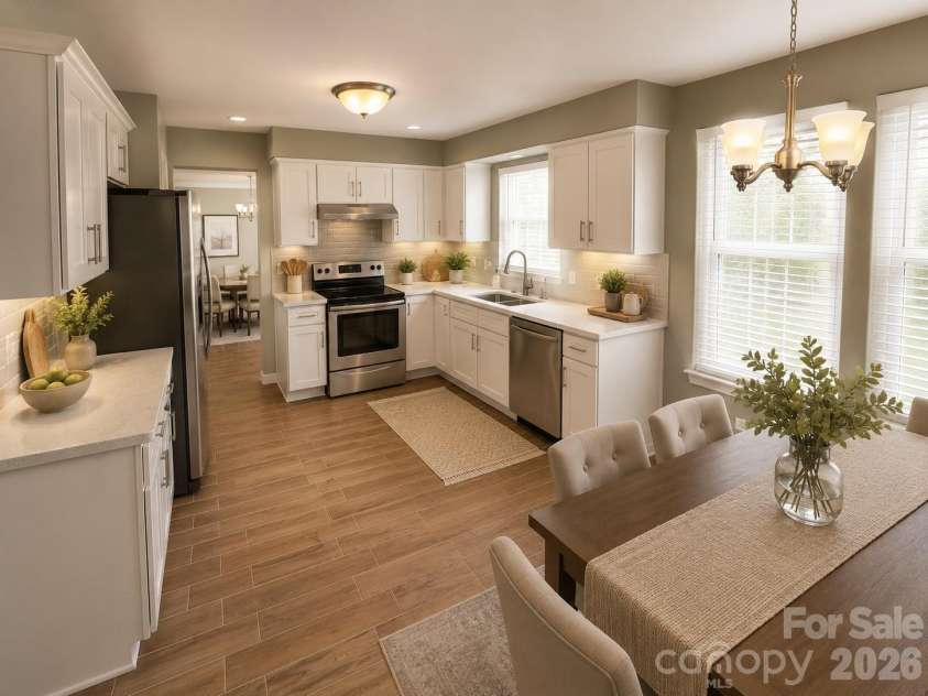 1141 Cureton Place, Charlotte, NC 28217.  MLS# CAR4381082, YatesRealty ID 22116. Virtually Staged