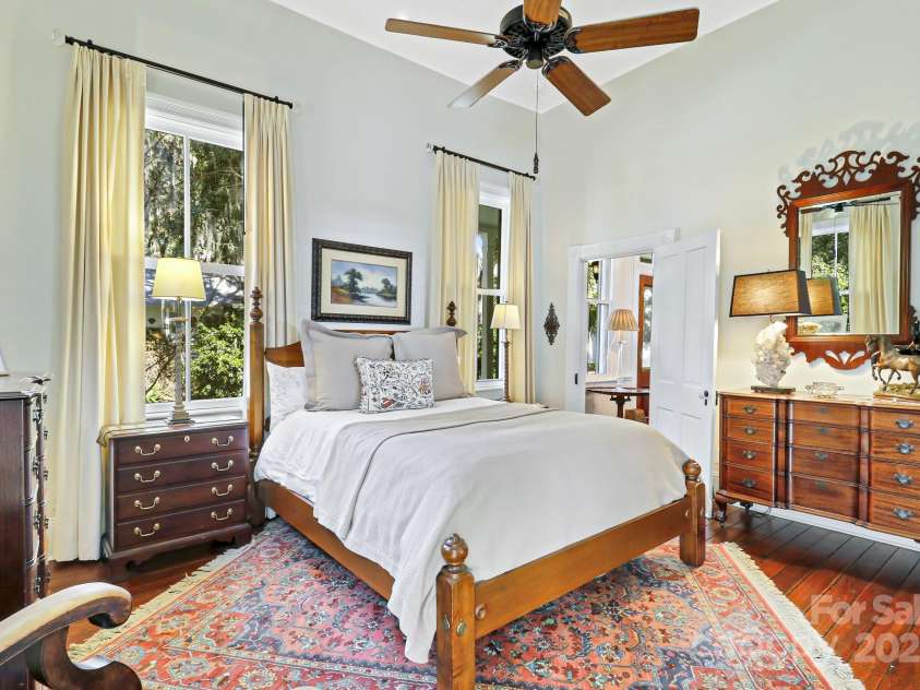 131 Pritchard Street, Bluffton, SC 29910.  MLS# CAR4214365, YatesRealty ID 2212. Ceiling fans and interior door transom functional windows for breezes