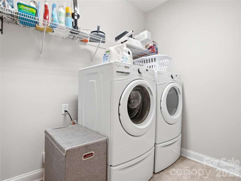 13034 Horned Lark Drive, Charlotte, NC 28278.  MLS# CAR4382228, YatesRealty ID 22122. Laundry upper level