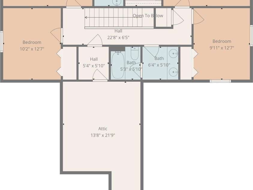 109 Fairway Drive, Fort Mill, SC 29715.  MLS# CAR4375161, YatesRealty ID 22123. Second Level Floor Plan