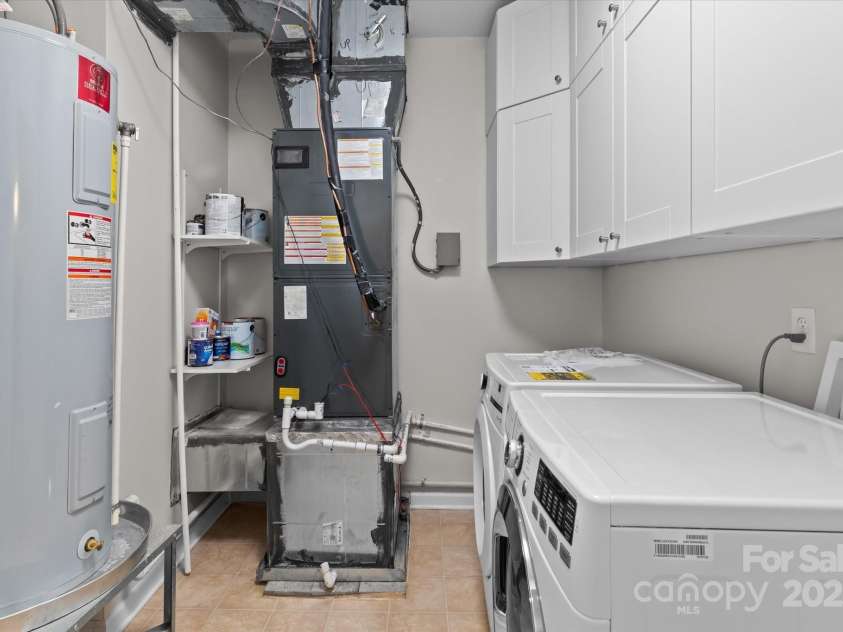 1530 Church Street, Charlotte, NC 28203.  MLS# CAR4259116, YatesRealty ID 22130. Laundry room with built-in cabinets for ample storage
