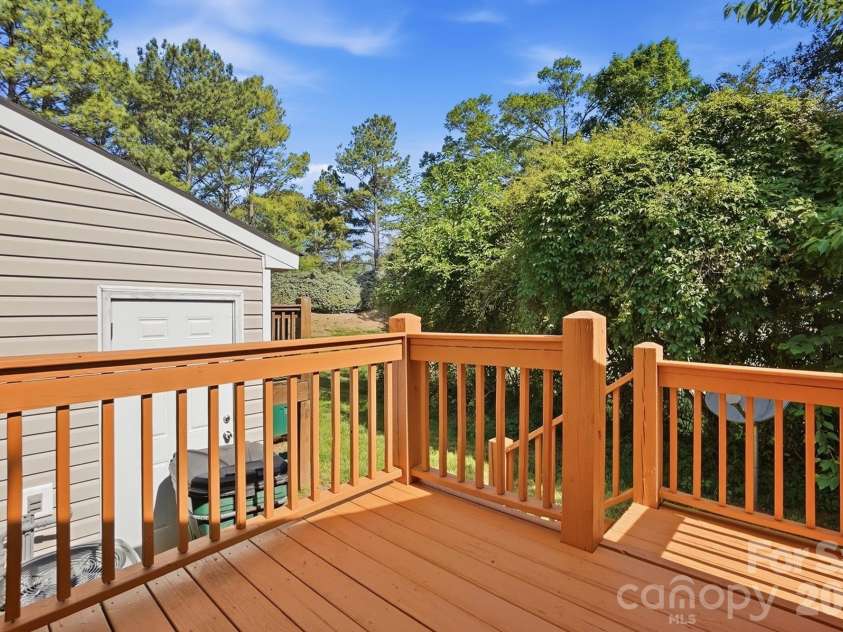10584 English Setter Way, Charlotte, NC 28269.  MLS# CAR4434252, YatesRealty ID 22137. Back Deck