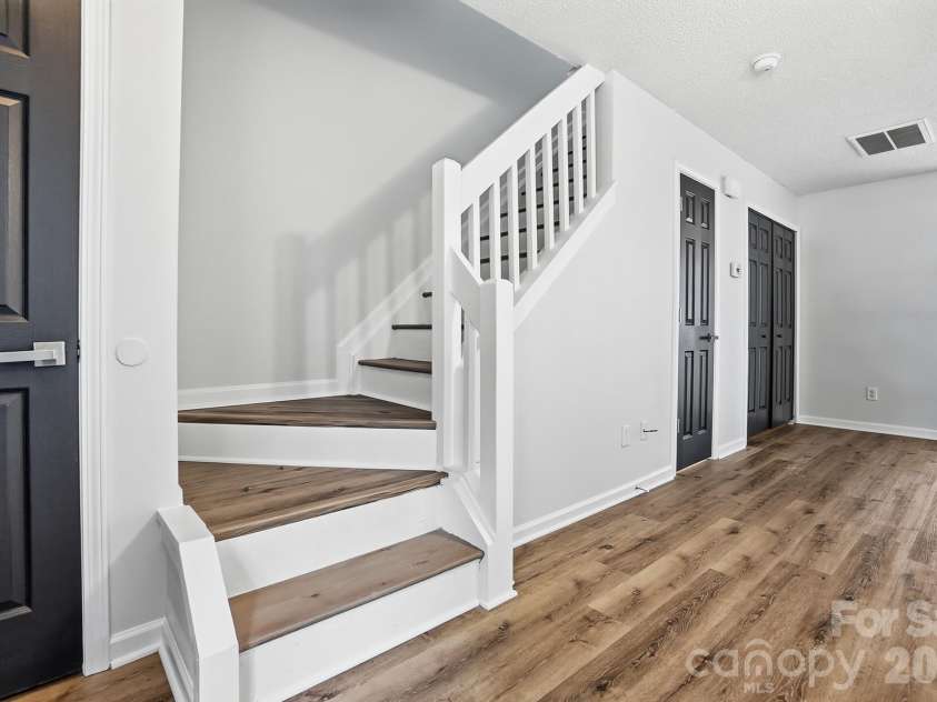 10584 English Setter Way, Charlotte, NC 28269.  MLS# CAR4434252, YatesRealty ID 22137. Staircase