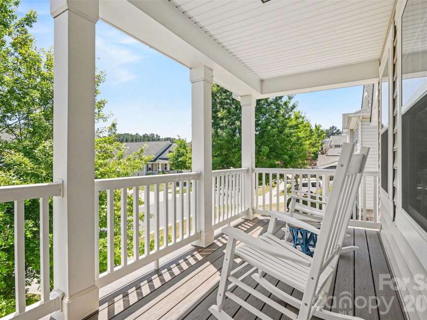 15125 Red Canoe Way, Charlotte, NC 28278.  MLS# CAR4374011, YatesRealty ID 22149. Second level covered porch.
