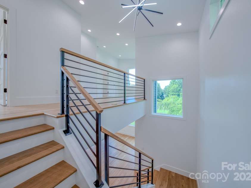 133 Grove Street, Asheville, NC 28801.  MLS# CAR4286313, YatesRealty ID 2216. Stairs to Second floor