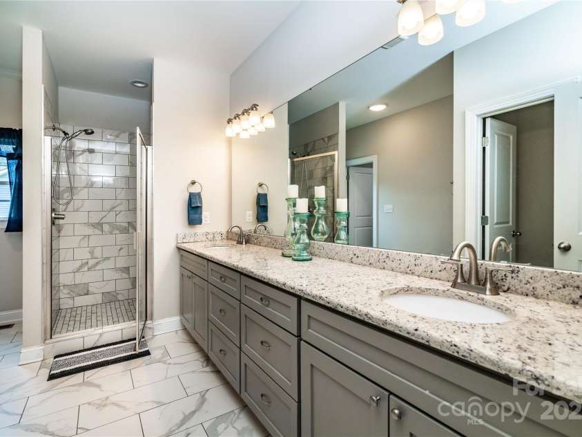 1858 Brevard Place Road, Iron Station, NC 28080.  MLS# CAR4265336, YatesRealty ID 22165. Primary Bath