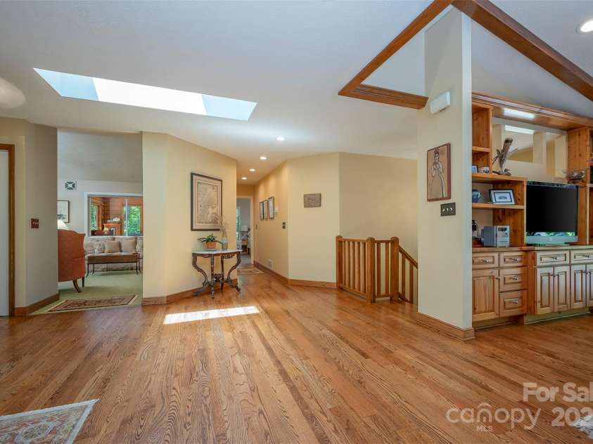 172 Overlook Drive, Flat Rock, NC 28731.  MLS# CAR4224391, YatesRealty ID 2217. Stairway to lower level