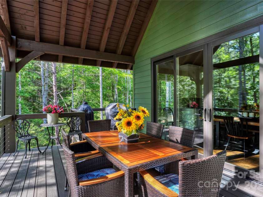 1003 Glory Drive, Morganton, NC 28655.  MLS# CAR4264469, YatesRealty ID 22171. Covered Area Back Deck