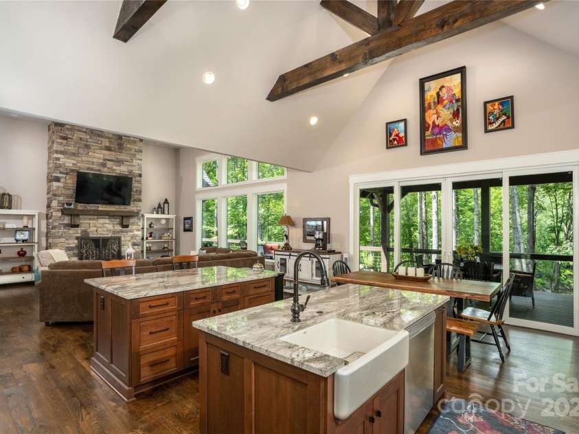 1003 Glory Drive, Morganton, NC 28655.  MLS# CAR4264469, YatesRealty ID 22171. Dining and Great Room