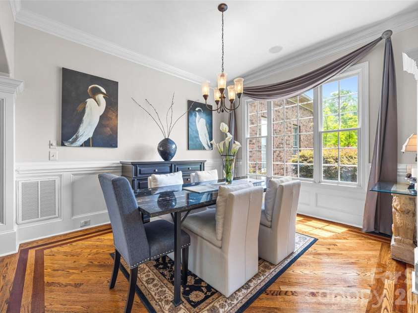 5826 Natoma Road, Clover, SC 29710.  MLS# CAR4372920, YatesRealty ID 22174. Formal dining room with gleaming hardwoods