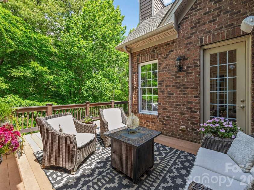 5826 Natoma Road, Clover, SC 29710.  MLS# CAR4372920, YatesRealty ID 22174. Private rear deck with entry into breakfast nook