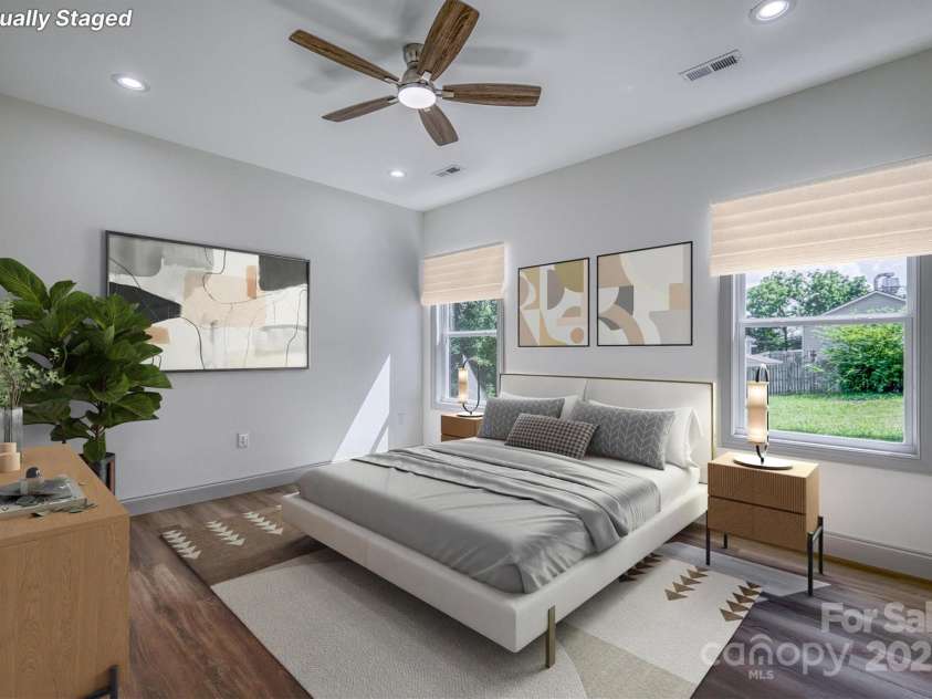 216 Stephens Drive, Morganton, NC 28655.  MLS# CAR4271572, YatesRealty ID 22183. Primary Bedroom - virtually staged