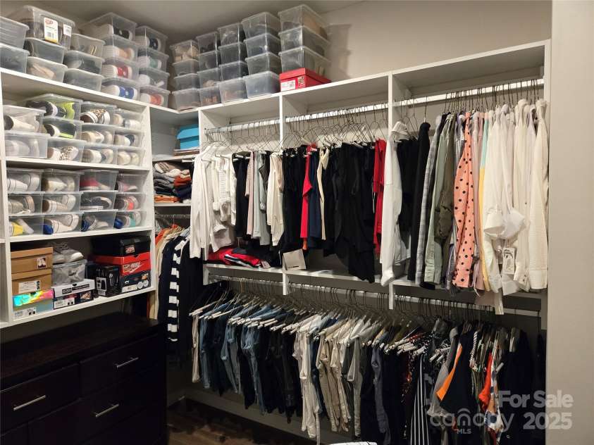 1224 Dali Boulevard, Mount Holly, NC 28120.  MLS# CAR4274726, YatesRealty ID 22189. Primary Closet with shelving
