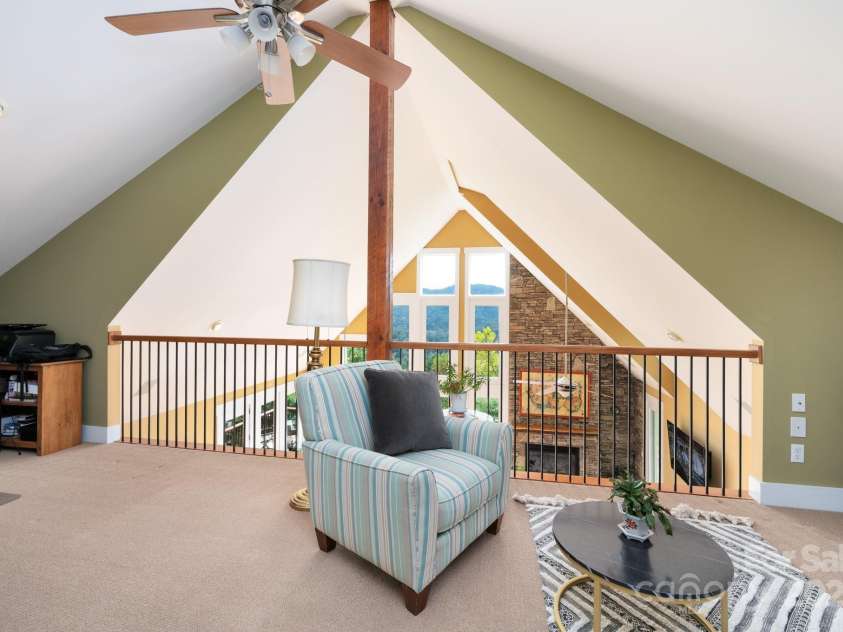 130 Black Oak Drive, Asheville, NC 28804.  MLS# CAR4186383, YatesRealty ID 22192. Mountain Views from the Loft