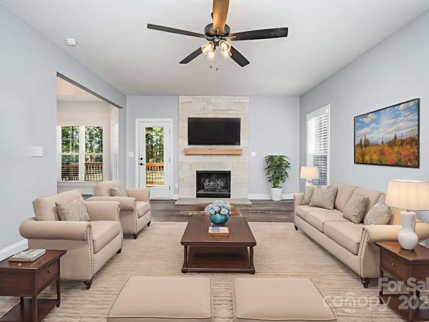 3011 Waxhaw Crossing Drive, Waxhaw, NC 28173.  MLS# CAR4315709, YatesRealty ID 22193. Living Room *Virtually staged*