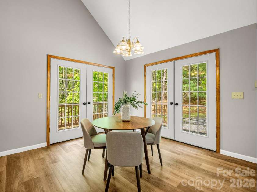 2304 Mountain Page Road, Saluda, NC 28773.  MLS# CAR4366725, YatesRealty ID 22195. Dining Area