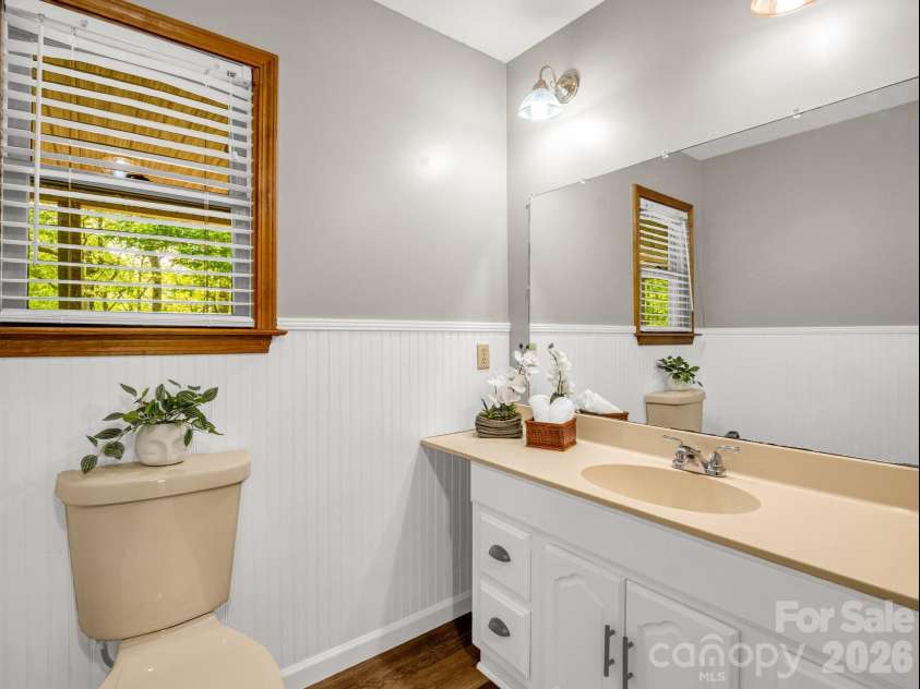 2304 Mountain Page Road, Saluda, NC 28773.  MLS# CAR4366725, YatesRealty ID 22195. Main level full bath