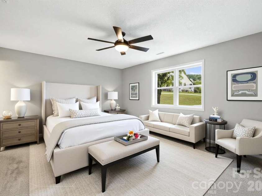 1007 Dula Road, Spruce Pine, NC 28777.  MLS# CAR4307434, YatesRealty ID 22203. * this photo is virtually staged* primary bedroom suite