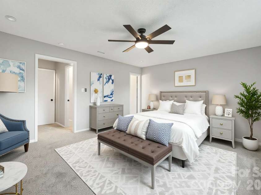 1007 Dula Road, Spruce Pine, NC 28777.  MLS# CAR4307434, YatesRealty ID 22203. * this photo is virtually staged* primary bedroom suite