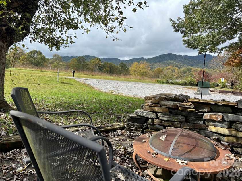 1007 Dula Road, Spruce Pine, NC 28777.  MLS# CAR4307434, YatesRealty ID 22203. View from fire pit