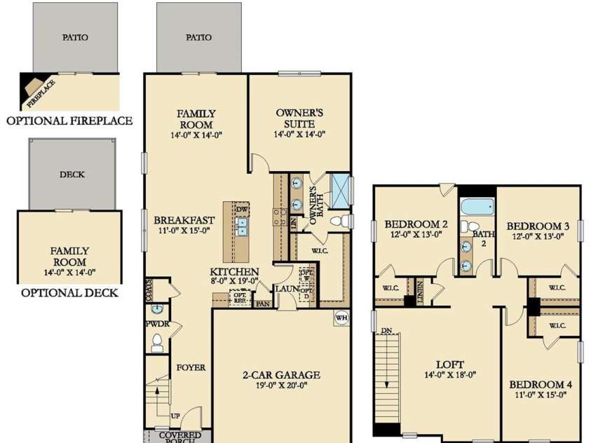 1016 Lookout Shoals Drive, Fort Mill, SC 29715.  MLS# CAR4275317, YatesRealty ID 22204. Floorplan