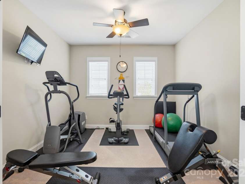 4069 Henshaw Road, Waxhaw, NC 28173.  MLS# CAR4323046, YatesRealty ID 2221. Exercise/flex room just off of loft.