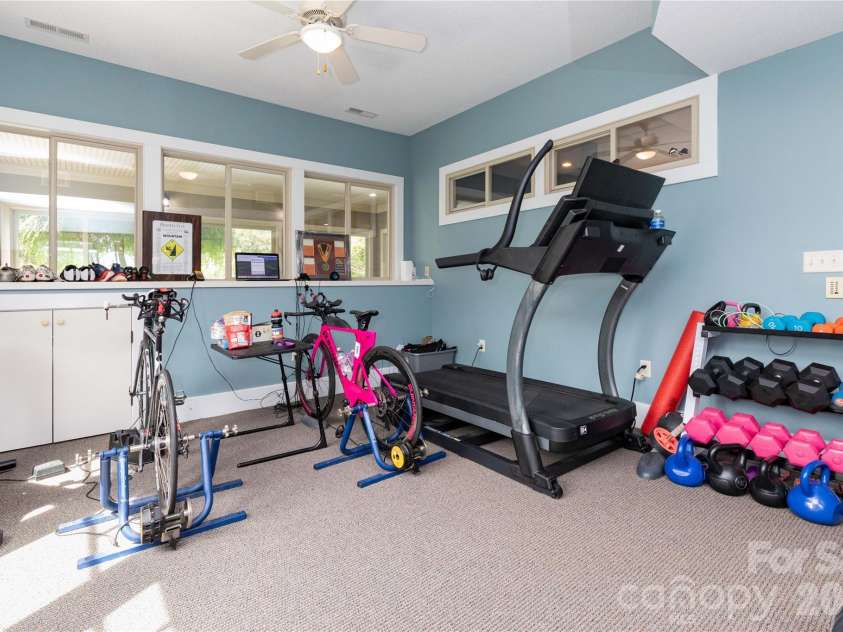 30 Rilandwell Drive, Fletcher, NC 28732.  MLS# CAR4369912, YatesRealty ID 22218. Gym