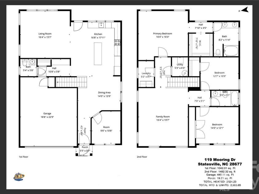 119 Mooring Drive, Statesville, NC 28677.  MLS# CAR4372646, YatesRealty ID 22219. 