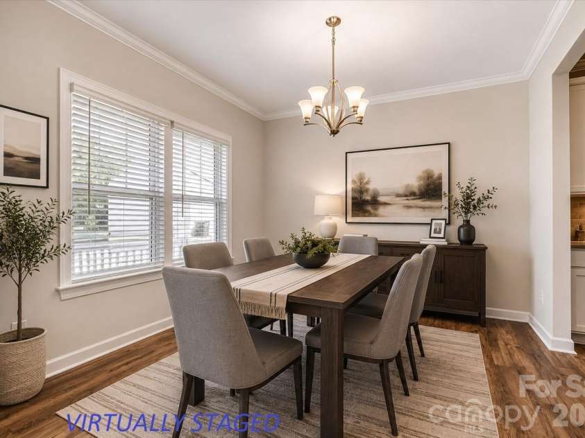 5670 Galloway Drive, Midland, NC 28107.  MLS# CAR4378186, YatesRealty ID 22226. Dining room