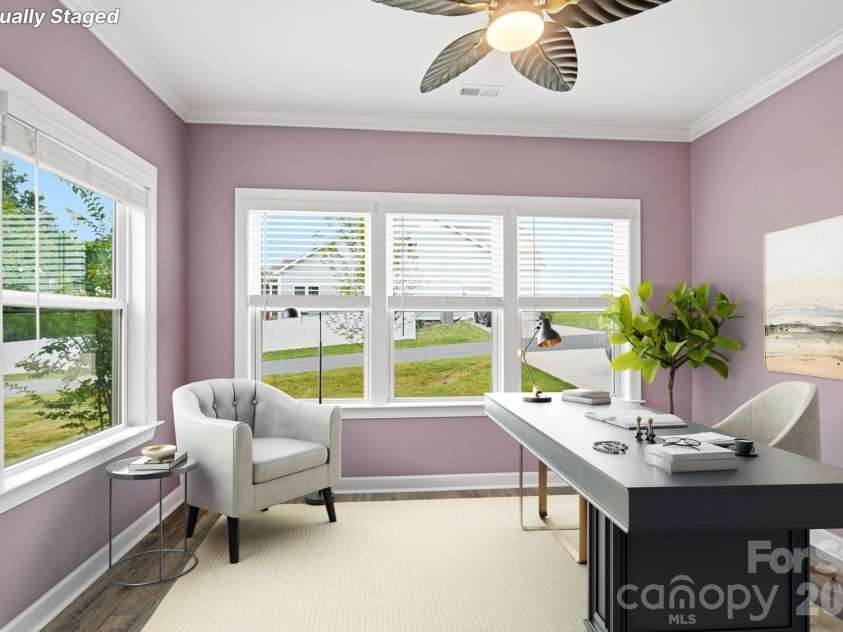 5670 Galloway Drive, Midland, NC 28107.  MLS# CAR4412132, YatesRealty ID 22226. Virtually staged study