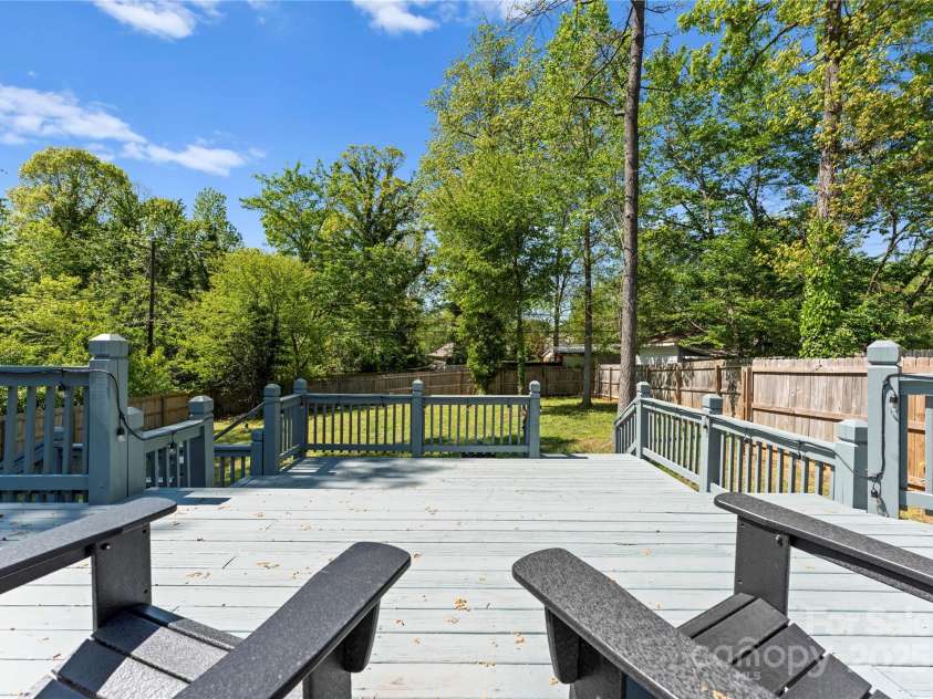3423 Sudbury Road, Charlotte, NC 28205.  MLS# CAR4246722, YatesRealty ID 22232. Expansive deck off of the main floor
