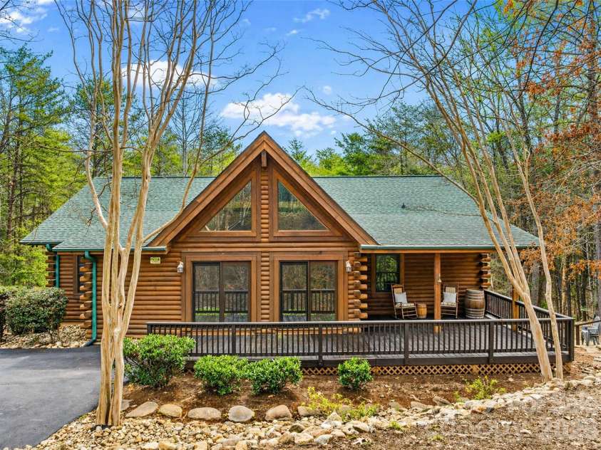 134 McDaniel Court, Lake Lure, NC 28746.  MLS# CAR4340805, YatesRealty ID 2224. 134 McDaniel Court, Lake Lure, North Carolina. AI enhanced photo.