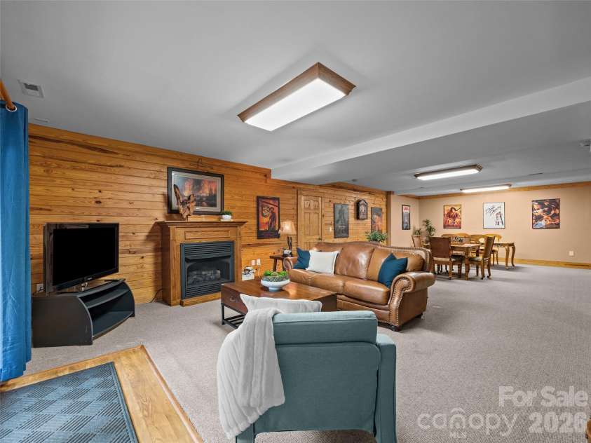 134 McDaniel Court, Lake Lure, NC 28746.  MLS# CAR4340805, YatesRealty ID 2224. Downstairs