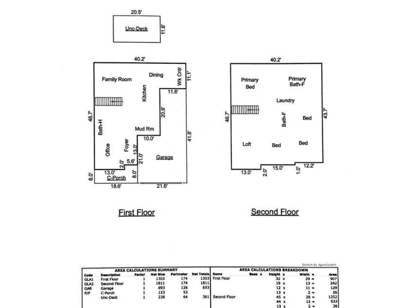 4946 Norman Park Place, Lake Wylie, SC 29710.  MLS# CAR4308538, YatesRealty ID 22242. Floor plan, note Tandem Garage.