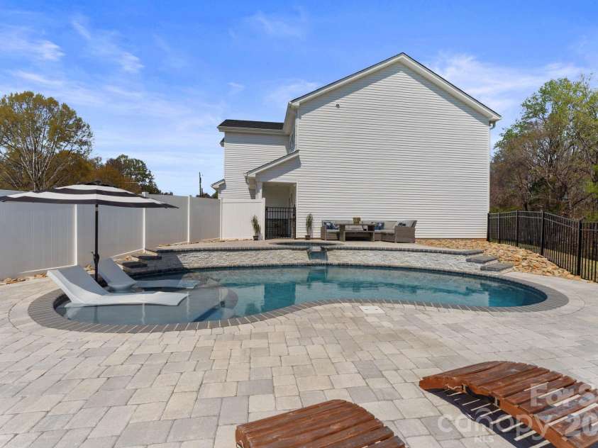 467 Hoover Road, Troutman, NC 28166.  MLS# CAR4360808, YatesRealty ID 22250. Spacious decking and private.