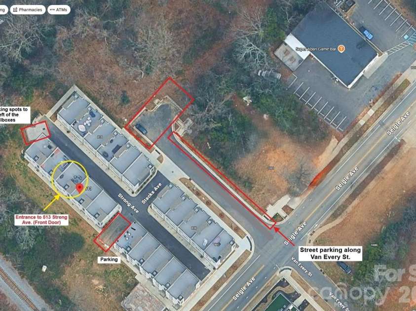 513 Strong Avenue, Charlotte, NC 28205.  MLS# CAR4366666, YatesRealty ID 22256. 
